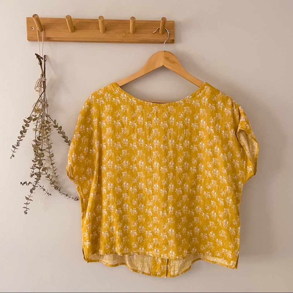 Cynthia Rowley Linen Floral Shirt